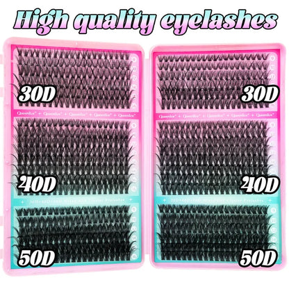 800pcs Cluster False Eyelash, Soft and Durable Design, Suitable for Daily Use, Natural, Everyday, and Voluminous Makeup Effect