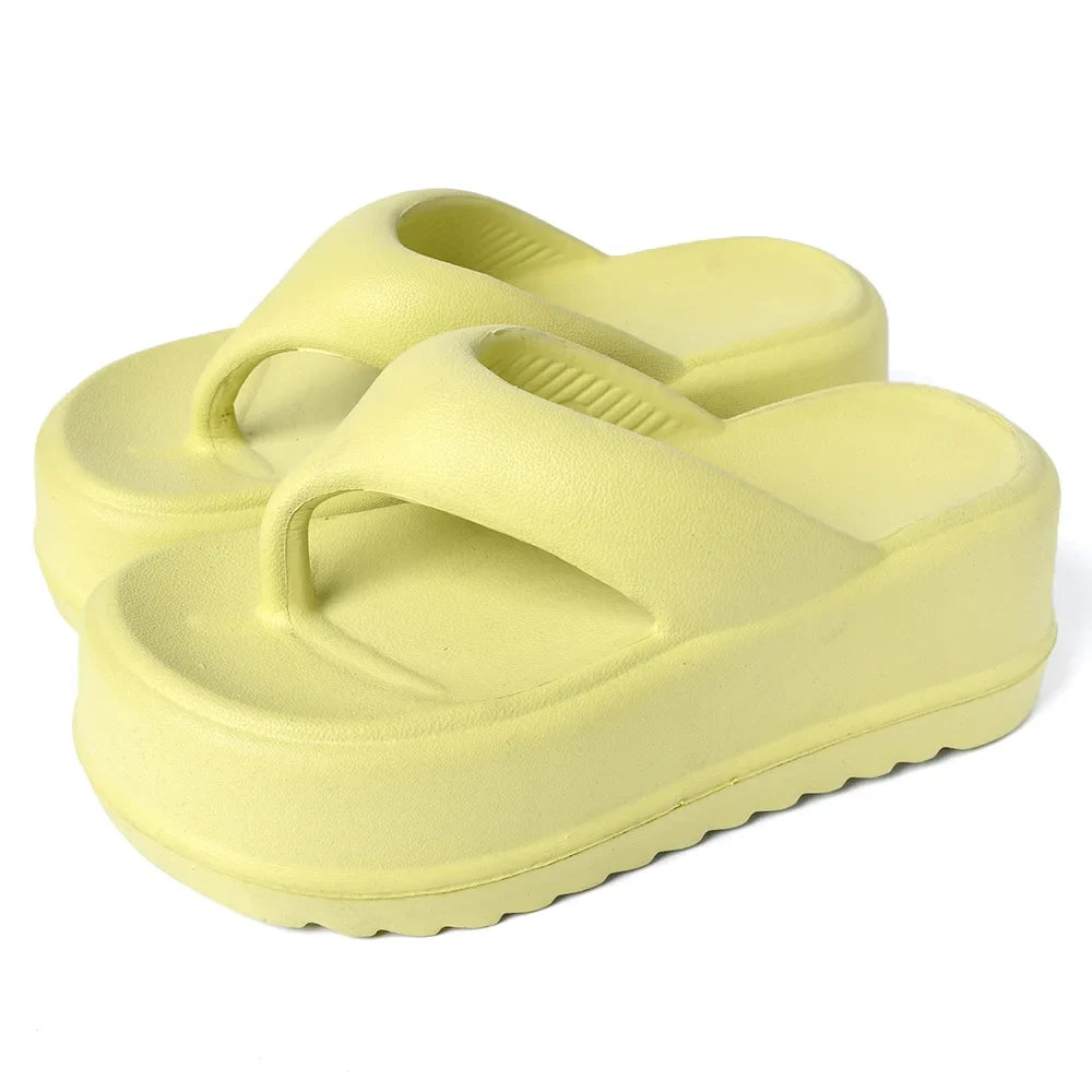 Comwarm New Thick Flip-flops Women Fashion Platform Sandals Outdoor Women Beach Slipper Home Comfort Women's Summer Sandals 2024