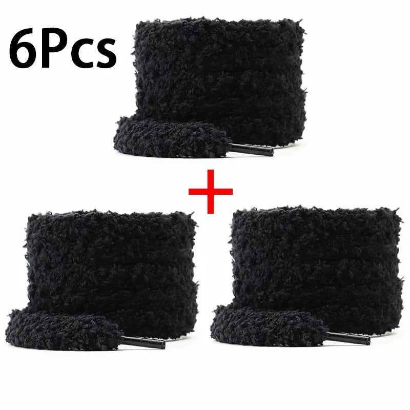 Fashion round plush laces Quality 1cm wide Sneakers Flats Casual laces Shoe accessories 80 /100 /120 /140 /160 Laces 1Pair