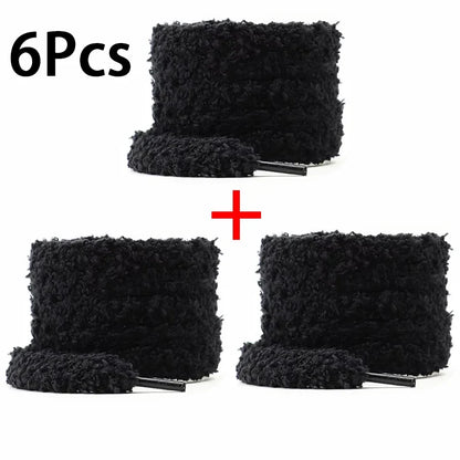 Fashion round plush laces Quality 1cm wide Sneakers Flats Casual laces Shoe accessories 80 /100 /120 /140 /160 Laces 1Pair