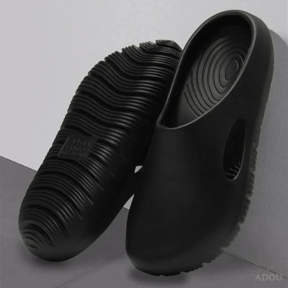 EVA Bread Men's Anti-Slip Odor-Resistant Outdoor Sandals Sports Beach Slippers for Casual Comfortable Footwear