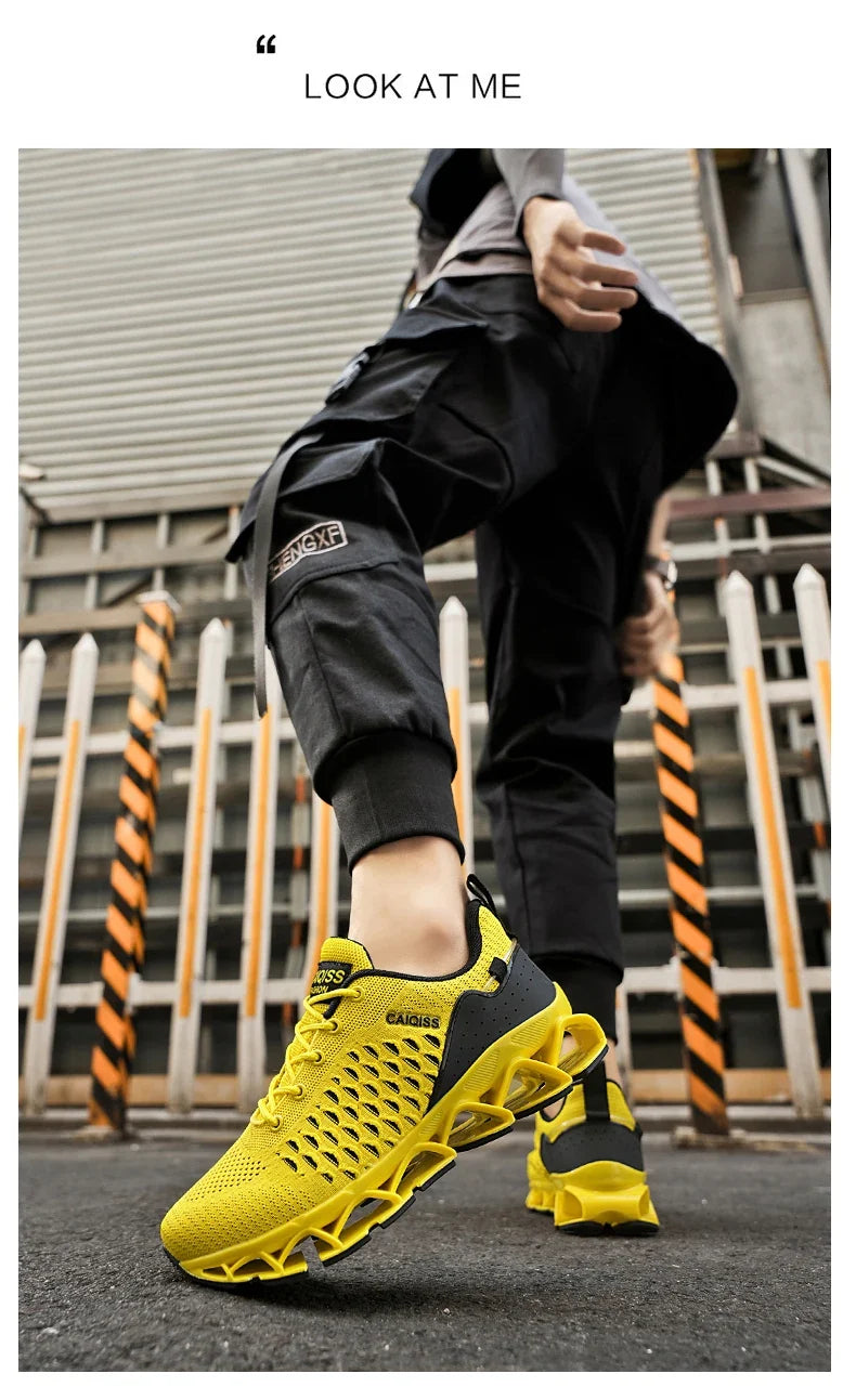 Casual Sneakers Mens Shock-absorb Running Shoes Lightweight Breathable Sports Shoes for Men 2026 New Trendy Gym Trainers for Man