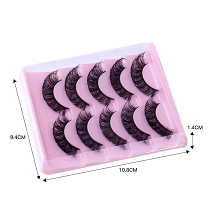 Fashion Russian Strip Lashes 2/5/10 Pairs 3D Mink Lashes Natural Eyelashes Dramatic False Eyelashes Wholesale Eyelash Extension