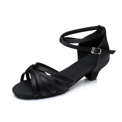 CLYFAN Children Dance Shoes for Girls Ballroom Latin shoes Ladies Modern Tango Dancing Women Latin Shoes Salsa Sandals