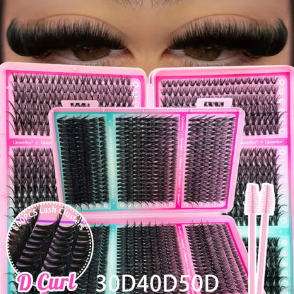 800pcs Cluster False Eyelash, Soft and Durable Design, Suitable for Daily Use, Natural, Everyday, and Voluminous Makeup Effect