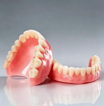 Comfort Fit Full Set Dentures Silicone Fake Teeth Natural Smile Instant Confidence Oral Care for Adults