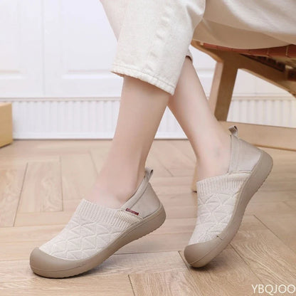Spring and Autumn Fashion New Lightweight and Comfortable Women's Single Shoes with Soft Surface One Step Stepping Women's Shoes