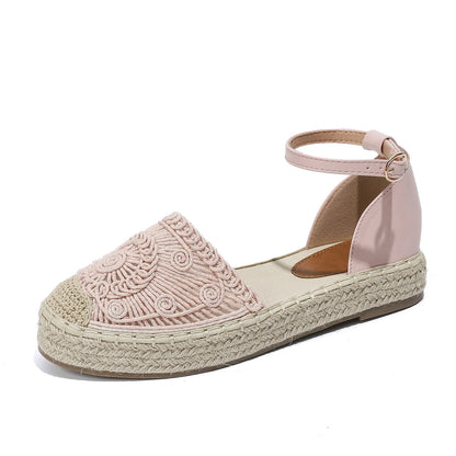 New 2026 Summer Women's Vintage Flats Hemp Rope Bottom Sandals Comfortable Sandals Women's Fisherman Sandals Sandalias De Mujer