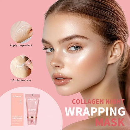 Collagen Wrapping Peel-off Mask Rejuvenation Moisturizing Brightening Korean Face Mask Make Glowy Skin Elasticity Facial Mask