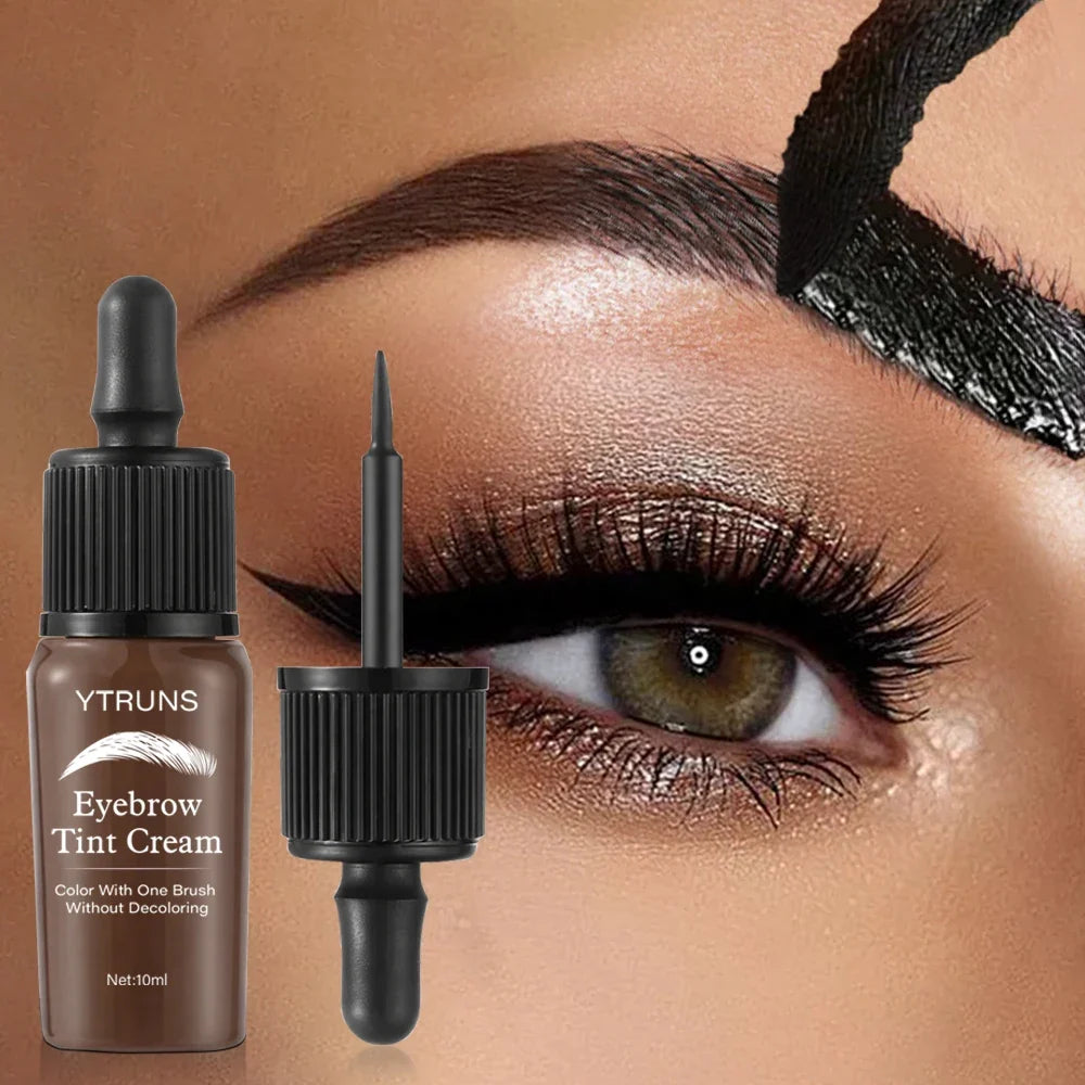 YTRUNS Peel Off Brow Tint, Long Lasting Eyebrow Dye Cream, Waterproof Sweatproof Smudge Proof Brow Makeup