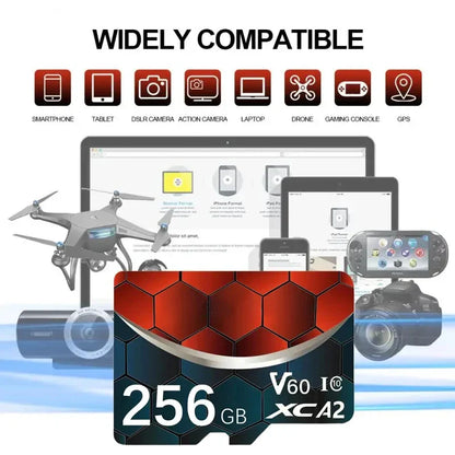 Lenovo 2TB Memory Card 128GB Class 10 V30 TF Card 1TB Mini SD Card 512GB High Speed TF SD Card 256GB For Nintendo Switch Camera