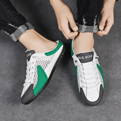 Men's Fashion Soft-soled Half Slippers Summer Men Trendy Bottom Casual Shoes Soft Sole Sneakers Zapatos De Hombre Plus Size 48