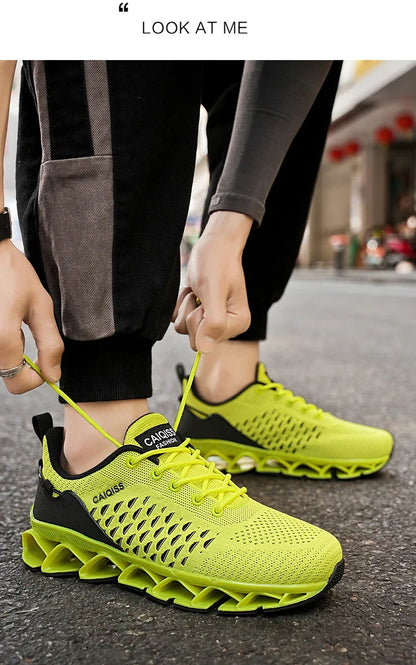 Casual Sneakers Mens Shock-absorb Running Shoes Lightweight Breathable Sports Shoes for Men 2026 New Trendy Gym Trainers for Man