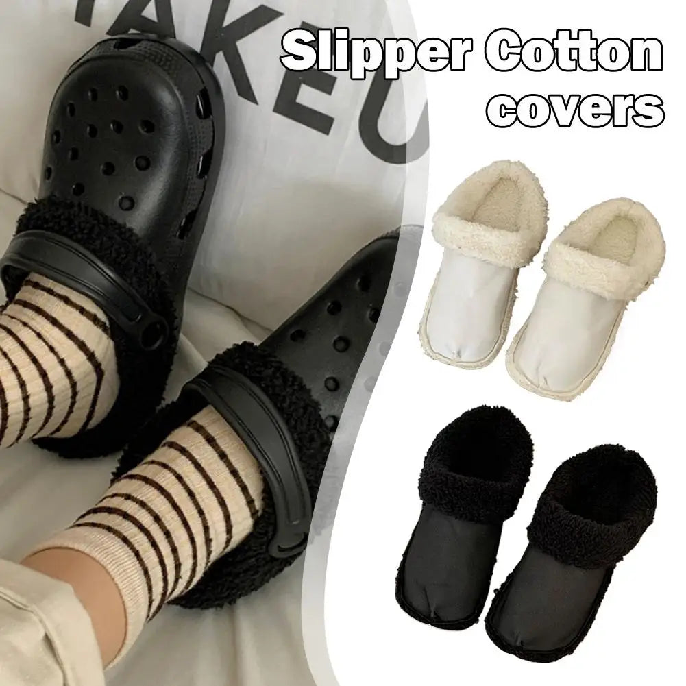 Autumn Winter Plush Liner Warm Hole Shoes With Detachable Thicken Soft Shoe Cover Fashion Versatile Slippers Lining Accessories