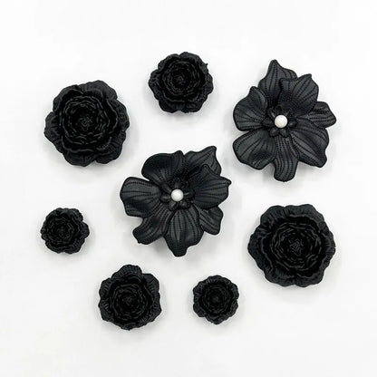 Cute Shoe Charms Set DIY Flower Hole Shoe Buckle Shoes Accessories 3D Flower Bouquet Bone White Hole Shoe Decorations For Women