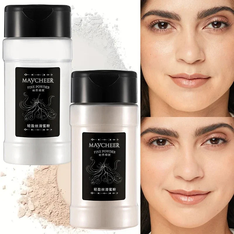 Oil Control Loose Powder Can Reduce Pores and Fine Lines, With a Long-lasting Matte Effect and Natural Facial Makeup Powder