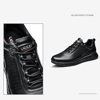 Genuine Leather Treking Shoes Mens Casual Shoes Business Brand Male Footwear Soft Comfortable Walk Sneakers