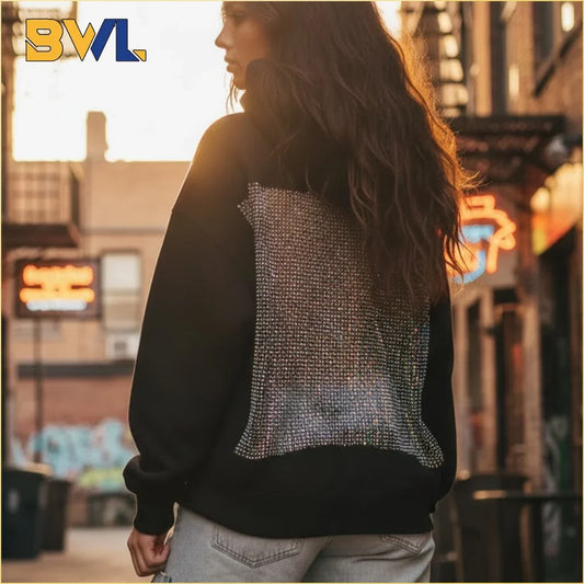 Women’s Backless Hollow Mesh Hoodie Long Sleeve Solid Color Sweatshirt Casual Top for Autumn and Winter Perfect Christmas Gift