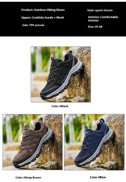 Men'S Hiking Shoes Sports Shoes Classic Design Outdoor Hiking Breathable Lightweight Sports Shoes Autumn New Items 39-48