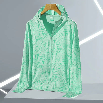 UPF45 UV Sun Protection Clothing Women's Zip Up thin Hoodie Long Sleeve Seatshirt Light Outdoor Fishing Running Hiking Jacket