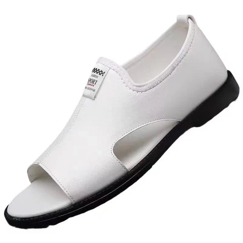 Brand Man Sandals Designer Fashion Leather Casual for Men Summer Comfortable Beach Slippers Outdoor Non-slip Men Sandalias 2026