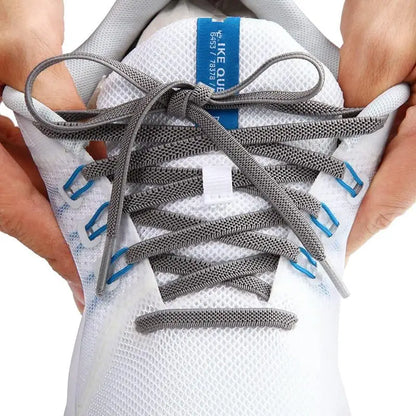Elastic Laces Sneakers Classic Elastic Shoelaces 6mm Width Flat Shoelace for Kids Adults Shoe laces Rubber Bands for Shoes