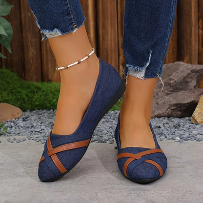 2025 Spring and Autumn New Fashionable Breathable Comfortable Flat Shoes Anti slip Large Women's Shoes Casual Shoes