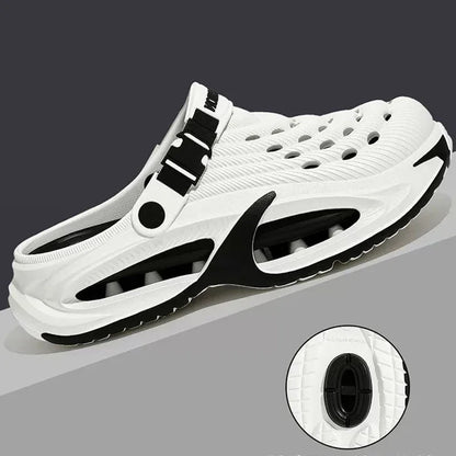 Fashion Hollow Out Thick Bottom Sports Sandals Men Eva Soft Sole Summer Clogs Sandals Men Non Slip Outdoor Driving Beach Sandles
