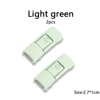 New Colorful Shoelaces Press buckle Metal Shoelace Clip Press Lock Kids Adult Shoes Accessories AF1 Sneaker Kits Metal Laces Tip