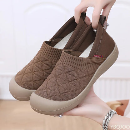 Spring and Autumn Fashion New Lightweight and Comfortable Women's Single Shoes with Soft Surface One Step Stepping Women's Shoes