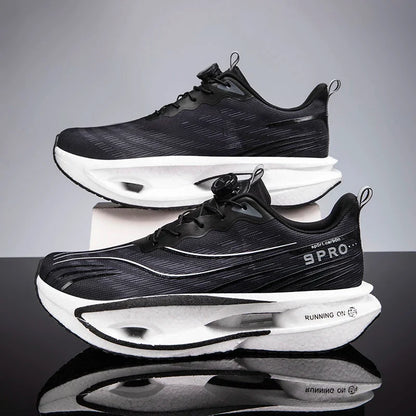 2026 Running Shoes Carbon Board Marathon Men Sports Breathable Lightweight Women's Comfortable Athletic Nonskid Casual Sneakers