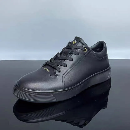 Fashion Genuine Leather Men Sneakers Breathable Comfort Classic Casual Shoes Mens Outdoor Walking Shoes Couple Footwear