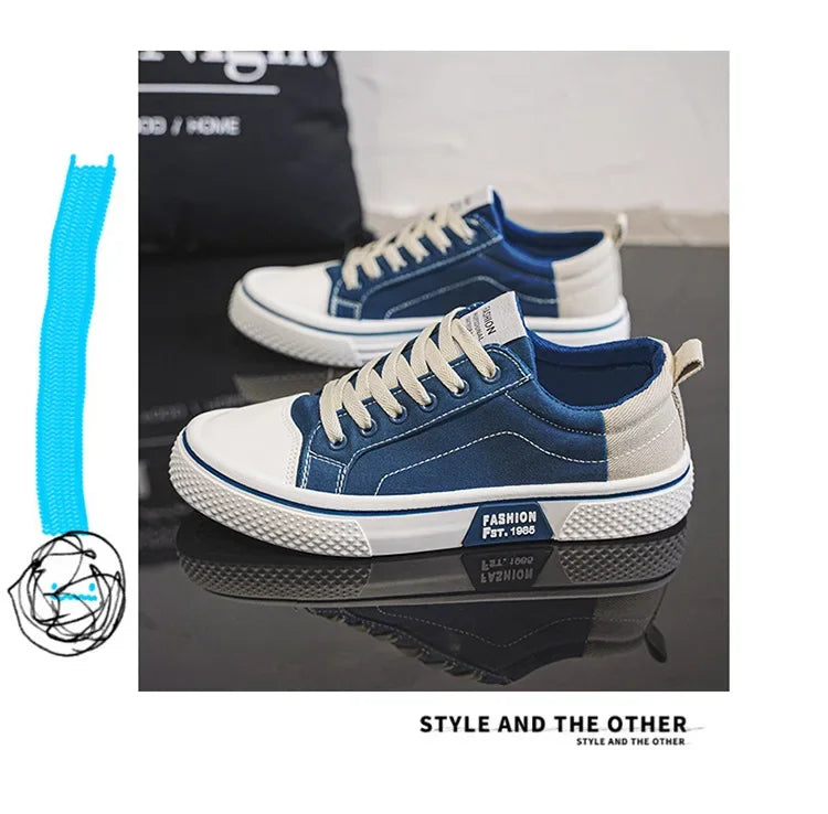 2026 New Summer Men's Breathable Versatile Skateboarding Shoes Men's Soft Bottom Casual Sports Trend Fashion Canvas Shoes 48size