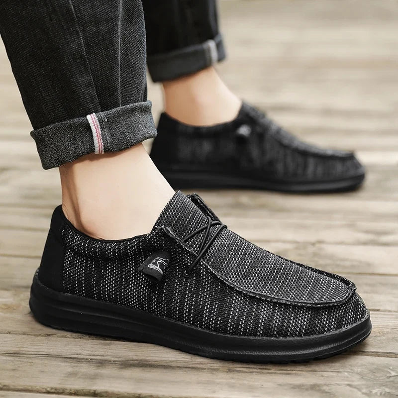 Plus Big Size 50 Dude Canvas Shoes Men Casual Slip on Shoes Alpargatas Hombre Moccasins Mocassin Homme Lightweight Breathable