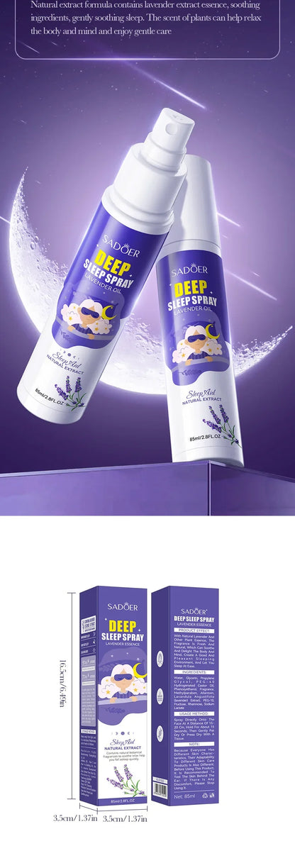 Lavender Sleep Spray 85ml Aromatherapy Sleep Lavender Pillow Mist Pillow  for Room Deep Sleep Spray