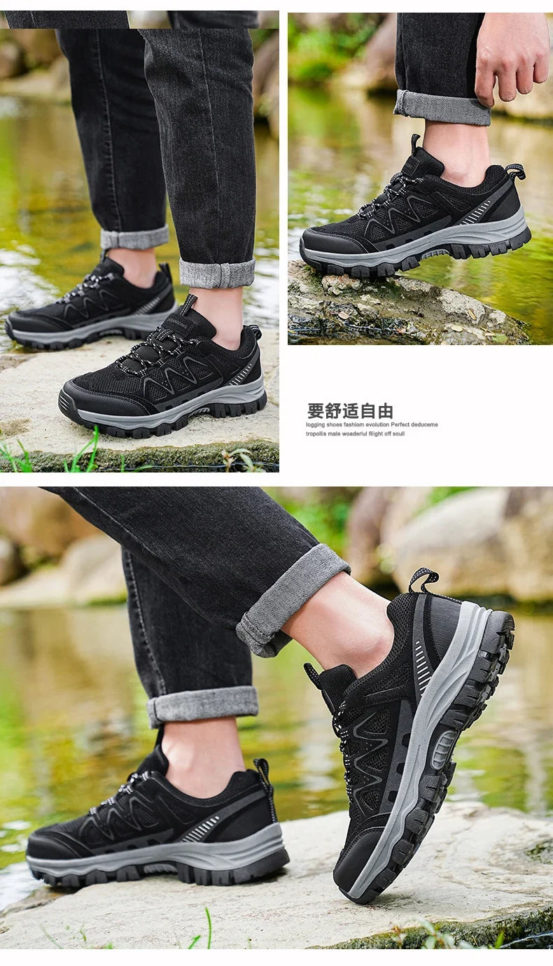 Men'S Hiking Shoes Sports Shoes Classic Design Outdoor Hiking Breathable Lightweight Sports Shoes Autumn New Items 39-48