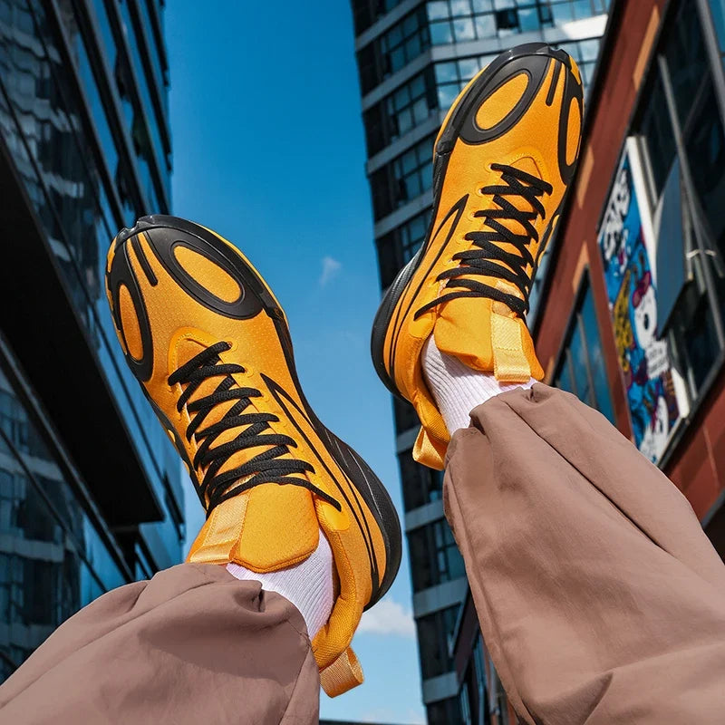 Men's Basketball Shoes Breathable Cushioning Non-Slip Wearable Runing Shoes Gym Training Athletic Basketball Sneakers for Men