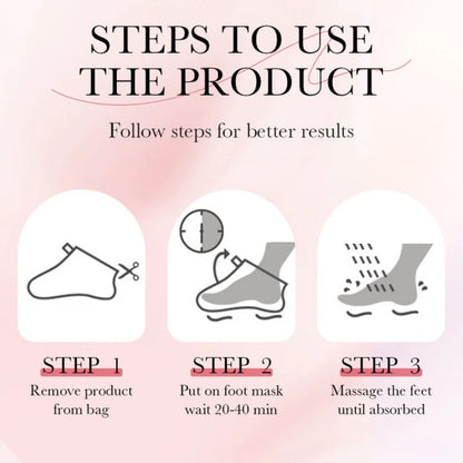6 Pairs SADOER Fruits Foot Mask Moisturizing Foot Peeling Mask Exfoliating For Feet Spa Pedicure Exfoliant Feet Skin Care