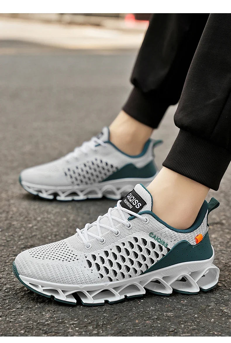 Casual Sneakers Mens Shock-absorb Running Shoes Lightweight Breathable Sports Shoes for Men 2026 New Trendy Gym Trainers for Man