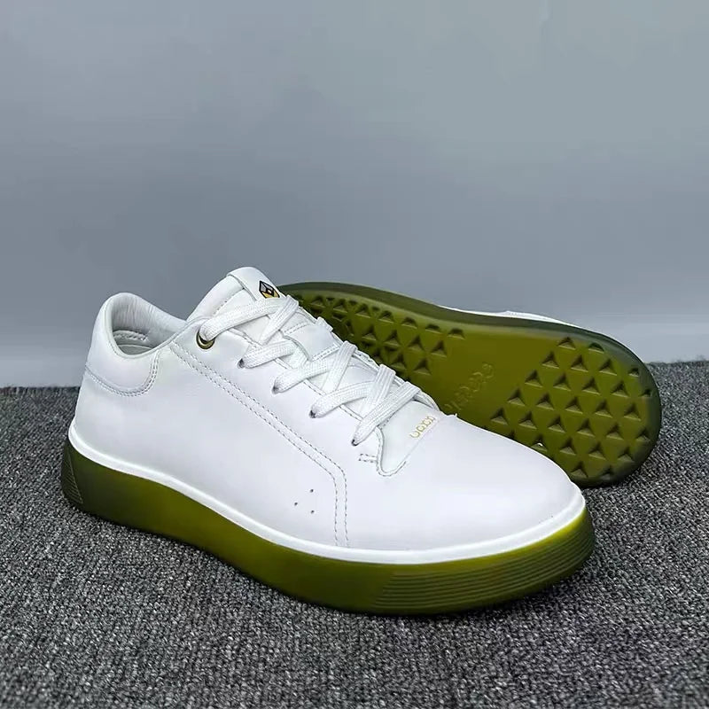 Fashion Genuine Leather Men Sneakers Breathable Comfort Classic Casual Shoes Mens Outdoor Walking Shoes Couple Footwear