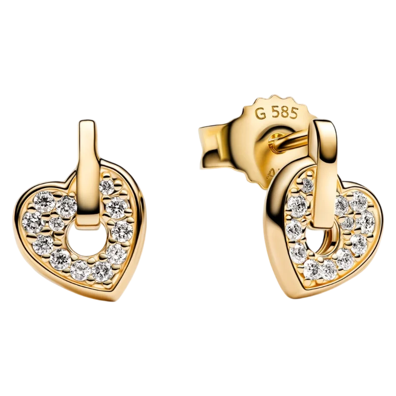 2026 Latest 925 Silver Exquisite Rose Gold Charm Earrings Personalized Pendant Beads, Fashionable Birthday Gift Gifts