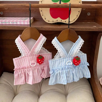 Pet Supplies Cute Dog Dress Breathable Thin Design Cat Princess Skirt Soft Pet Summer Clothes Kittens