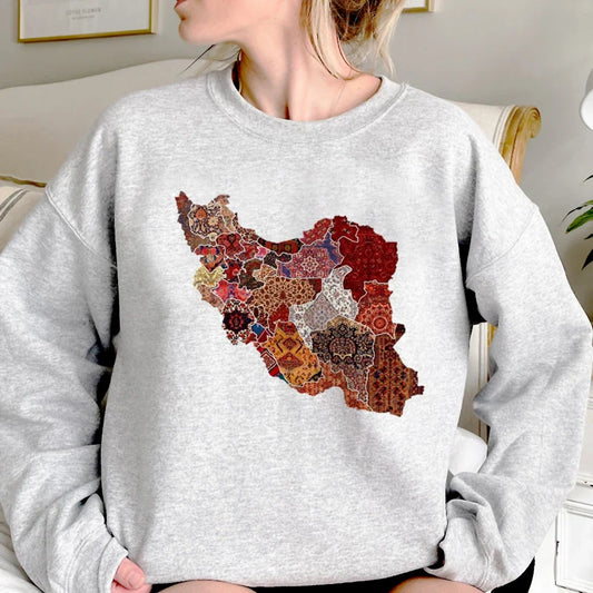 Iran hoodies women gothic 2023 Korean style aesthetic sweatshirts women vintage Pullover