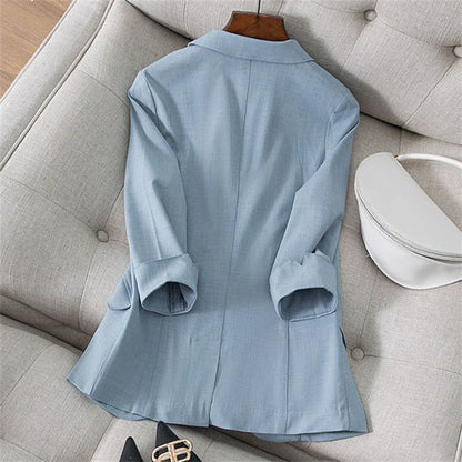 2026 Spring Summer New Temperament Versatile Large Size Women's Small Blazer Coat Loose Elegant FemaleThin  Blazer Jacket 4XL