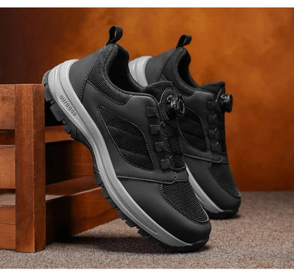 Men'S Spring And Autumn Sports Shoes Rotating Buckle Comfortable And Non Slip Hiking Sports Shoes Plus Size Men'S Shoes 39-48
