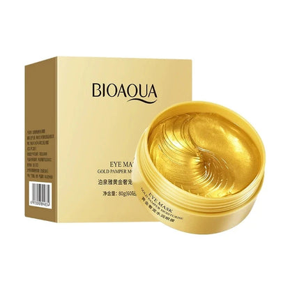 120pcs BIOAQUA  Gold Crystal Collagen Eye Mask Anti Dark Circles Anti-Wrinkles Seaweed Moisturizing Eye Patches Eyes Skin Care