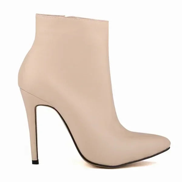 Women Short Boots Pumps Sexy Pointed Toe Side Zipper Super High Heels Stiletto 2026 Female Party Ankle Boot Shoes Botas De Mujer