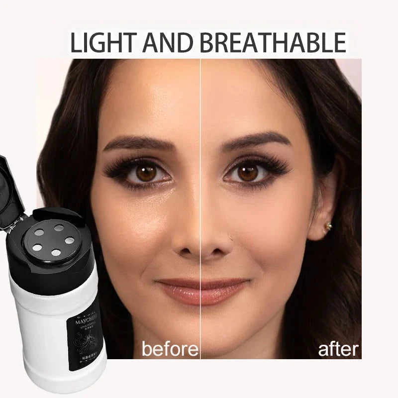 Oil Control Loose Powder Can Reduce Pores and Fine Lines, With a Long-lasting Matte Effect and Natural Facial Makeup Powder