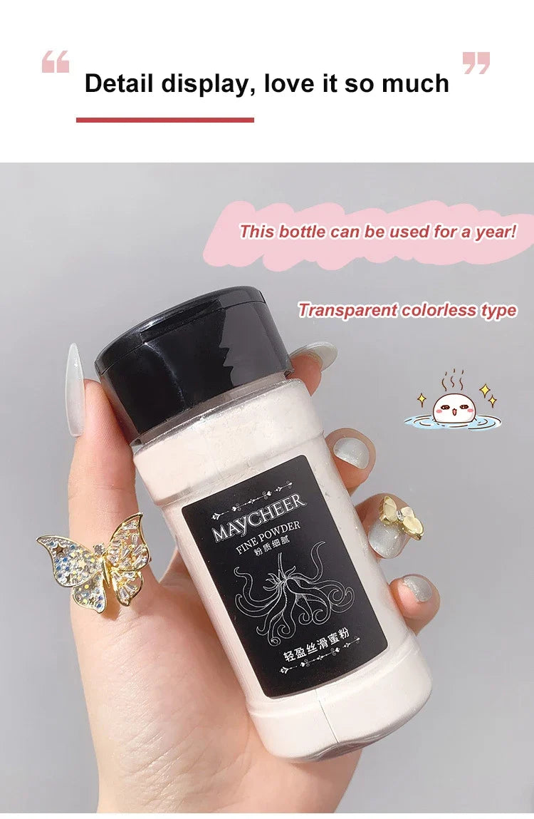 Oil Control Loose Powder Can Reduce Pores and Fine Lines, With a Long-lasting Matte Effect and Natural Facial Makeup Powder