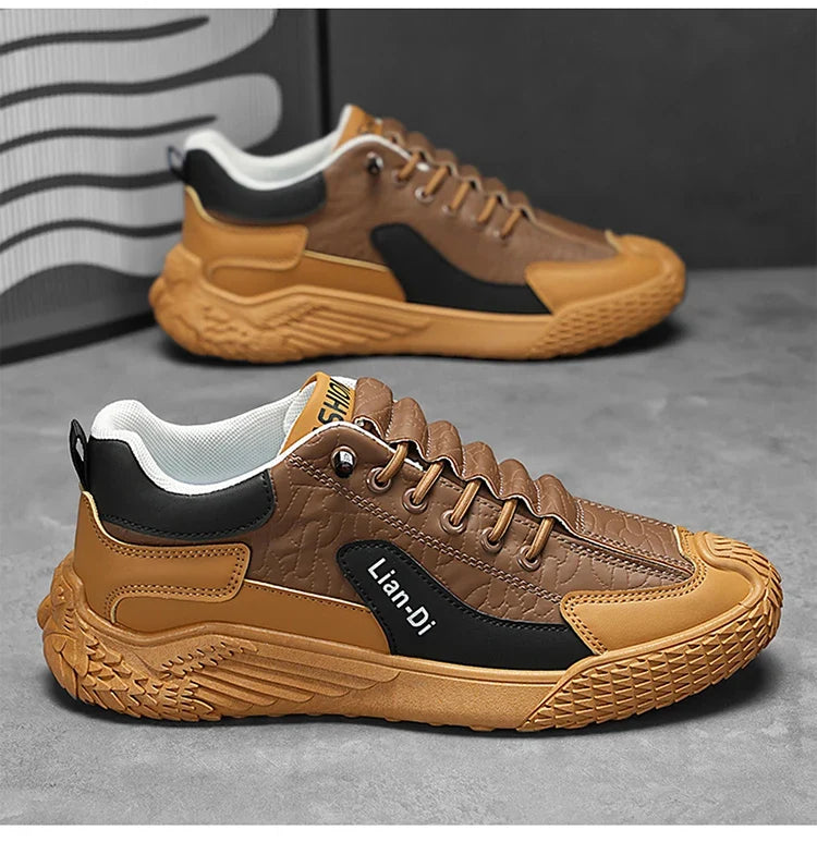 Spring and Autumn Fashion Elastic Band Sneakers for Men, Versatile Trendy Casual Shoes, Student Running Shoes, Soft-Soled Lightweight Men's Shoes